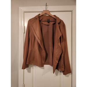 Ciara Sun Woo Womens Jacket Brown 1X
